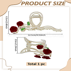 1 шт. заколки-коготь из сплава со стразами&nbsp;PHAR-LP0001-37