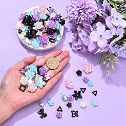 50 г двухцветных акриловых бусин с перламутровым блеском OACR-YW0002-62