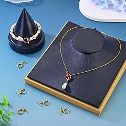 5 pz fermagli a levetta ovali in ottone&nbsp;KK-TADJ0001-24