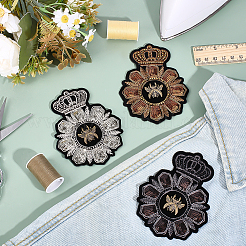 3 шт. 3 цвета компьютеризированная вышивка ткань утюгом / пришить патчи&nbsp;PATC-ME0001-24