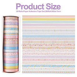 20 Rollen Papierklebeband-Set&nbsp;DIY-TAC0023-42C