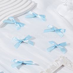 10 шт. заколки для волос из полиэстера с бантом из кожи аллигатора&nbsp;AJEW-LP0008-08F