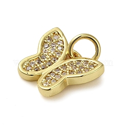 Латунные микропаве прозрачные подвески с фианитом KK-U005-01L-G