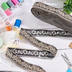 Rubans de polyester de broderie de style ethnique&nbsp;OCOR-WH0060-33C
