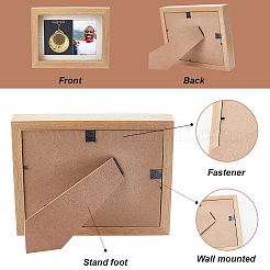 Деревянная рамка для медалей&nbsp;AJEW-WH0513-90