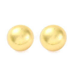 半円形 304 ステンレススチール スタッド イヤリング  ゴールドカラー  18mm&nbsp;EJEW-A125-80E-G