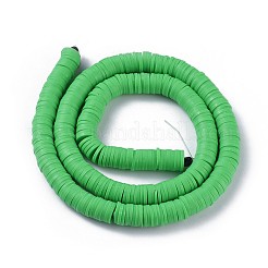 Perle piatte tonde polimero a mano di argilla&nbsp;CLAY-R067-8.0mm-08
