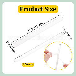 Акриловые палочки для мороженого&nbsp;OACR-WH0111-102