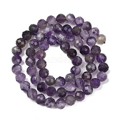 Природный аметист нитей бисера G-RM2025-B38-6mm