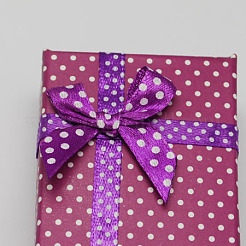 Karton Halskette Boxen mit Bowknot und Schwamm im Inneren&nbsp;LS-CBOX-R012-5