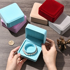 Квадратные бархатные коробки для демонстрации браслетов&nbsp;CON-YWC0007-01A