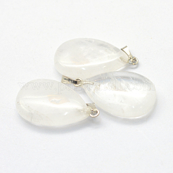 Подвески в форме капли из натурального кварца&nbsp;G-Q368-08