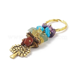 Брелок с подвеской из натурального драгоценного камня чакры KEYC-JKC00414-01