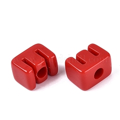 Perline europei acrilici opachi&nbsp;OACR-M027-01E-06