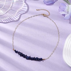 Colliers bavoirs en lapis-lazuli naturel&nbsp;NJEW-JN04950-03