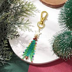 Decorazione pendente con perline in vetro per albero di Natale&nbsp;HJEW-MZ00070