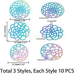 Вакуумное покрытие pvd 201 нержавеющая сталь филигранные соединительные элементы звенья&nbsp;STAS-UN0012-56