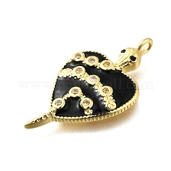 Латунные микро проложить кубического циркония подвески KK-S523-15G