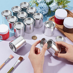 Жестяные банки из белой жести&nbsp;CON-WH0086-219