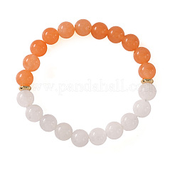 Натуральные белые нефритовые круглые эластичные браслеты из бусин для женщин и мужчин&nbsp;BA4782