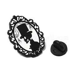 Овальные эмалированные значки&nbsp;JEWB-I059-02EB-02