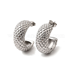 Серьги-гвоздики из нержавеющей стали 304 EJEW-F381-01C-P