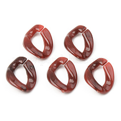 Opake Acryl Verknüpfung Ringe&nbsp;OACR-S038-005A-B01