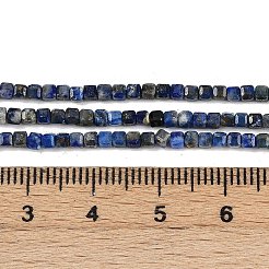 Нитки бусины из натурального ляписа-лазури&nbsp;LS-G-RM241221-K25