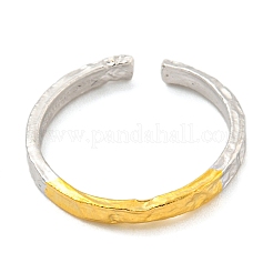 925 открытое кольцо-манжета из стерлингового серебра RJEW-Z036-03GP