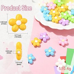 Непрозрачные акриловые бусины OACR-CJC0009-06