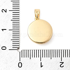 Ciondoli in conchiglia naturale e zirconia cubica trasparente&nbsp;KK-G553-16G