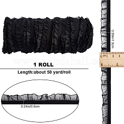 Нейлоновая шифоновая эластичная кружевная отделка OCOR-WH0082-159C