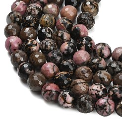 Природные родонит бисер нитей&nbsp;G-C280-B12-10mm