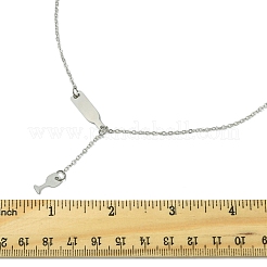 2 шт. 2 цвета сплава кабель цепь винный кубок кулон y ожерелья для женщин AJEW-FS0001-23