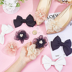 10 шт. 5 стиля пряжек для обуви из ткани&nbsp;HJEW-HY00103