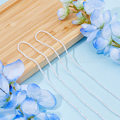 2 нити натуральных радужных бусин из лунного камня G-FI0001-08