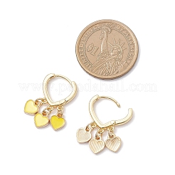 Латунные серьги обруча EJEW-JE06674