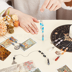 5 шт. подвеска из сплава и натуральных и синтетических драгоценных камней&nbsp;PALLOY-GA00035