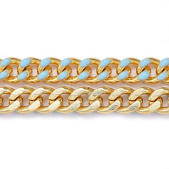 Catenelle in ottone bicolore fatte a mano&nbsp;CHC-I035-01G-05