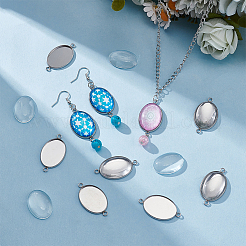 30 шт. оправы для кабошонов из нержавеющей стали 304 STAS-UN0063-27