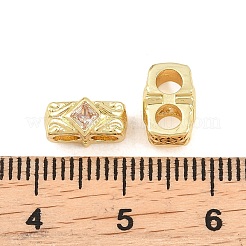 Латунный микро pave прозрачный кубик циркония подвески&nbsp;KK-Z151-05G