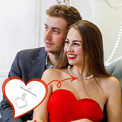 2 шт. 925 застежки-тоггл из стерлингового серебра&nbsp;FIND-PH0022-60