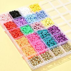 DIY Heishi бусины из полимерной глины набор для поиска ювелирных изделий DIY-FS0005-94D