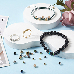 40 шт. 10 текстурированных бусины из нержавеющей стали 304 STAS-MP0001-09