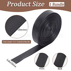Cordon plat pliable en cuir PU de 5 m&nbsp;OCOR-WH20012-14D-02
