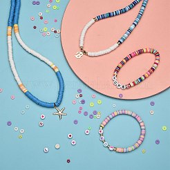 1633шт диск / плоские круглые и цветочные бусины из полимерной глины&nbsp;CLAY-SZ0001-75