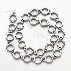 Electroplate non magnetici ematite sintetico fili di perline&nbsp;G-F300-50-01