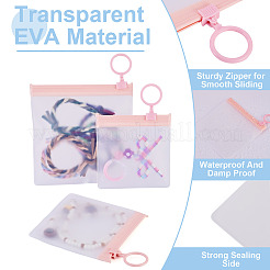 24 sachet refermable transparent en EVA avec anneaux&nbsp;ABAG-TA0002-26