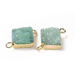 Connecteurs de liens de quartz druzy naturel&nbsp;G-P396-09G-09
