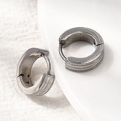 Серьги-кольца из нержавеющей стали 304 EJEW-L302-03D-P